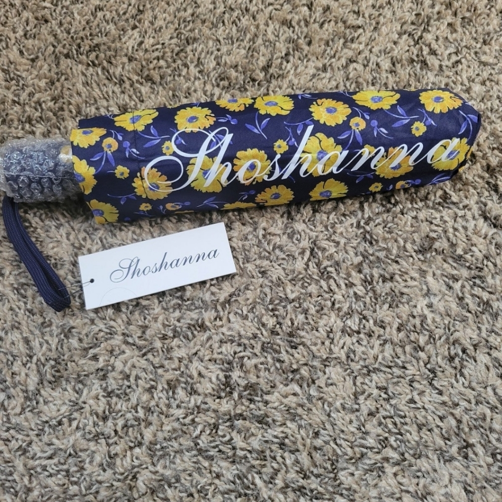 Shoshanna Daisy Daydream Floral Print Auto Open Umbrella NWT